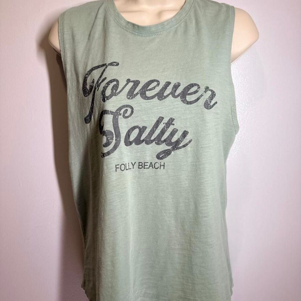 Unbranded Women's Green and Khaki Vest